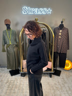 Pull Col Bénitier Noir