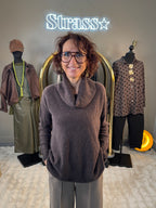 Pull Col Bénitier Choco