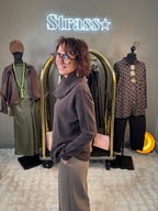 Pull Col Bénitier Choco