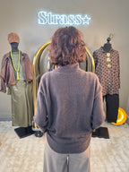 Pull Col Bénitier Choco