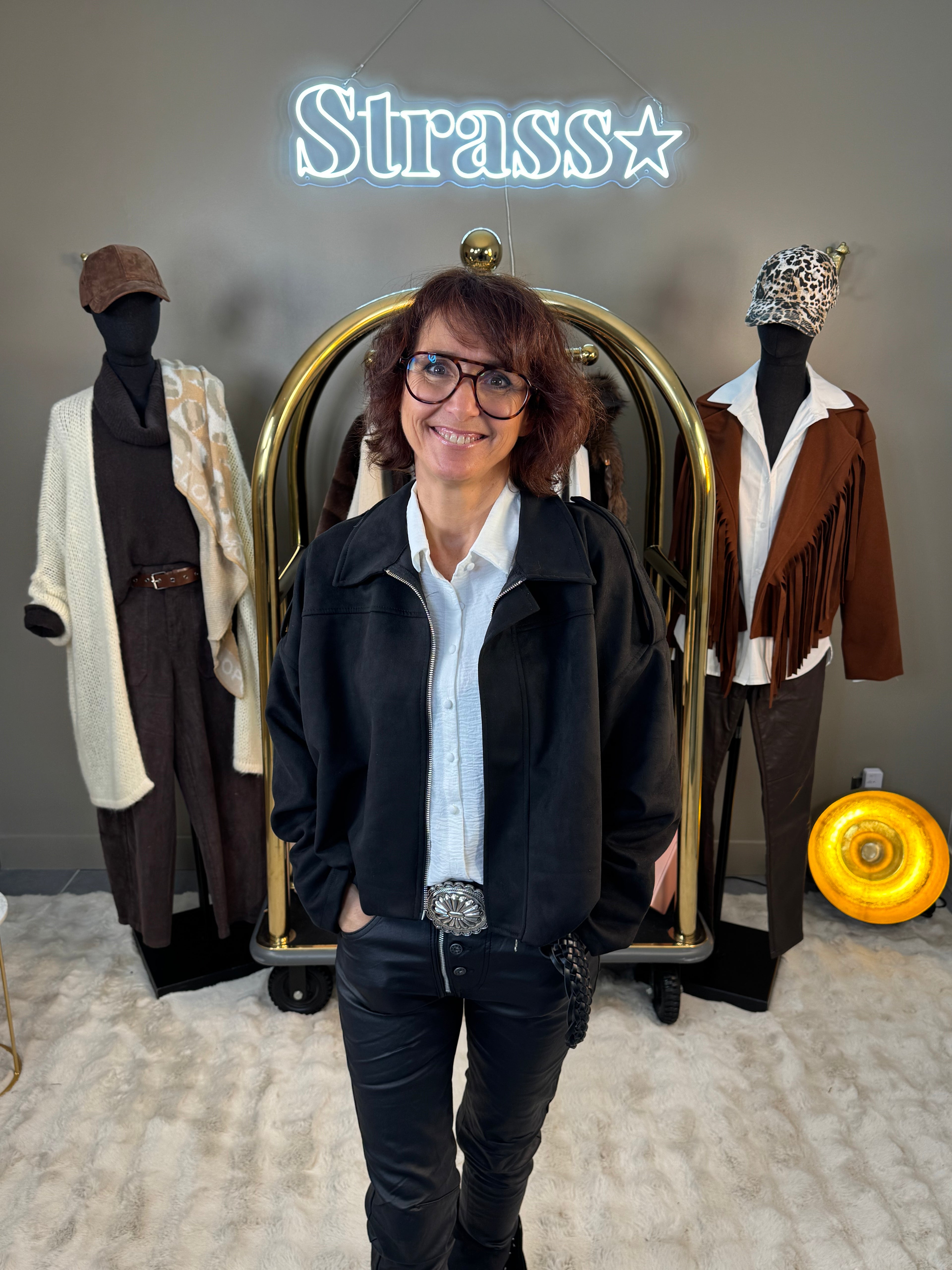 Bombers Aviateur Suedine Noir