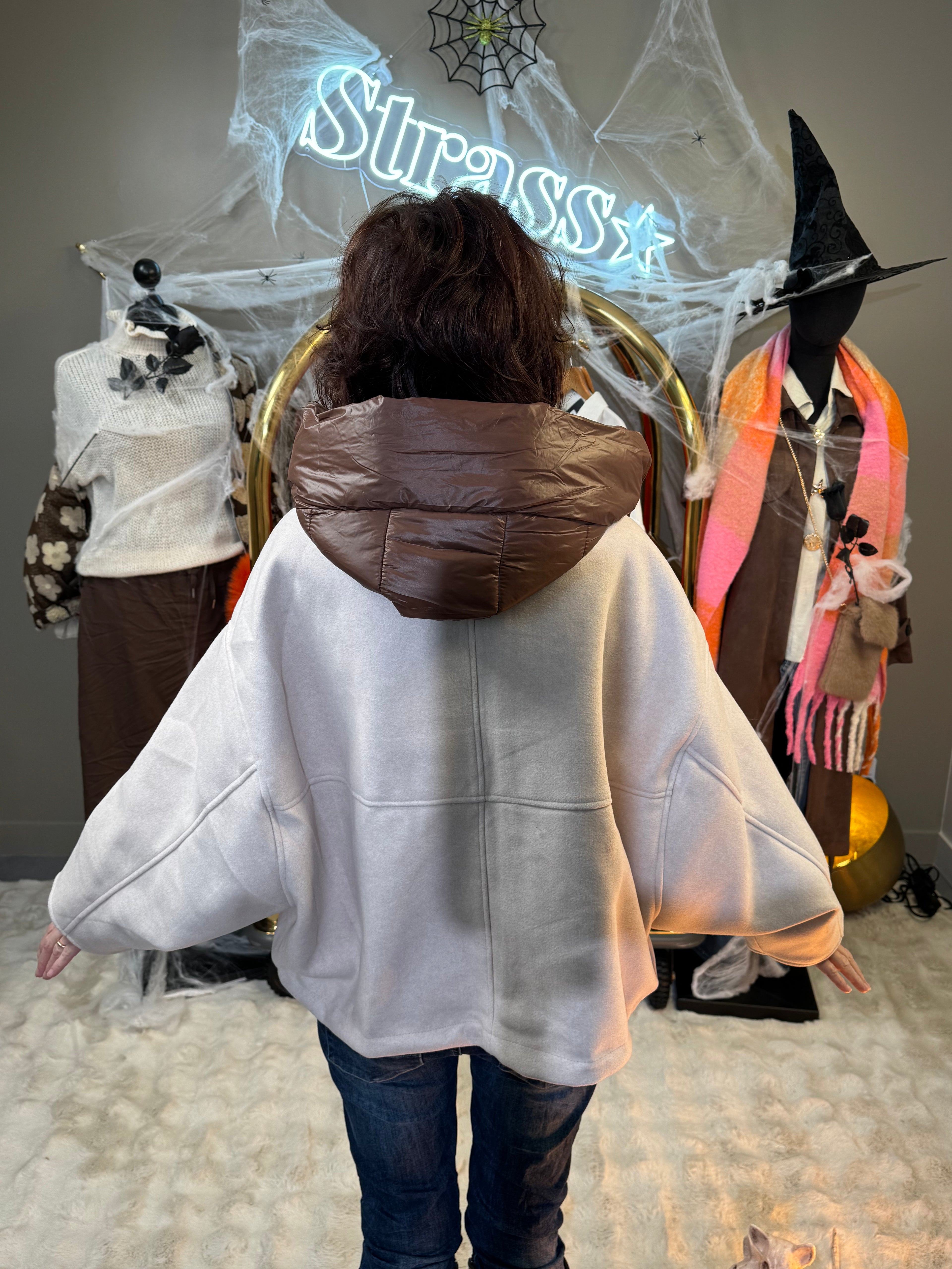 Manteau Lady Beige et Choco