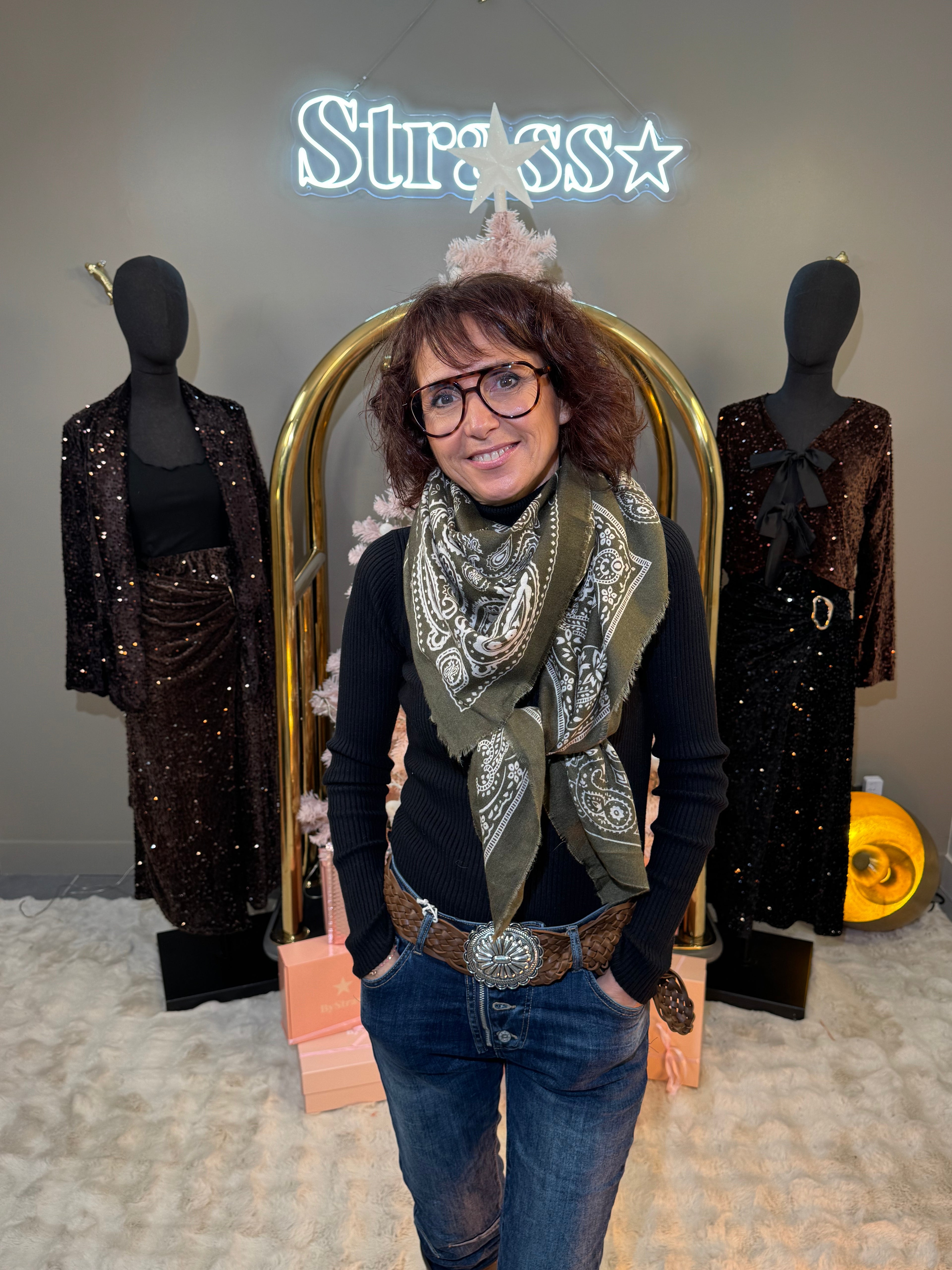 Écharpe Bandana Kaki