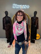 Écharpe Coeur Coeur Rose