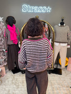 Pull Sofia Rayé Choco