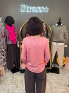 Top Chaud Chaud Dentelle Corail