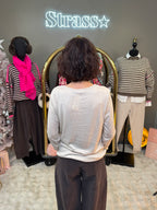 Top Chaud Chaud Dentelle Beige