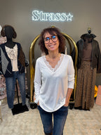 Top Chaud Chaud Dentelle Blanc