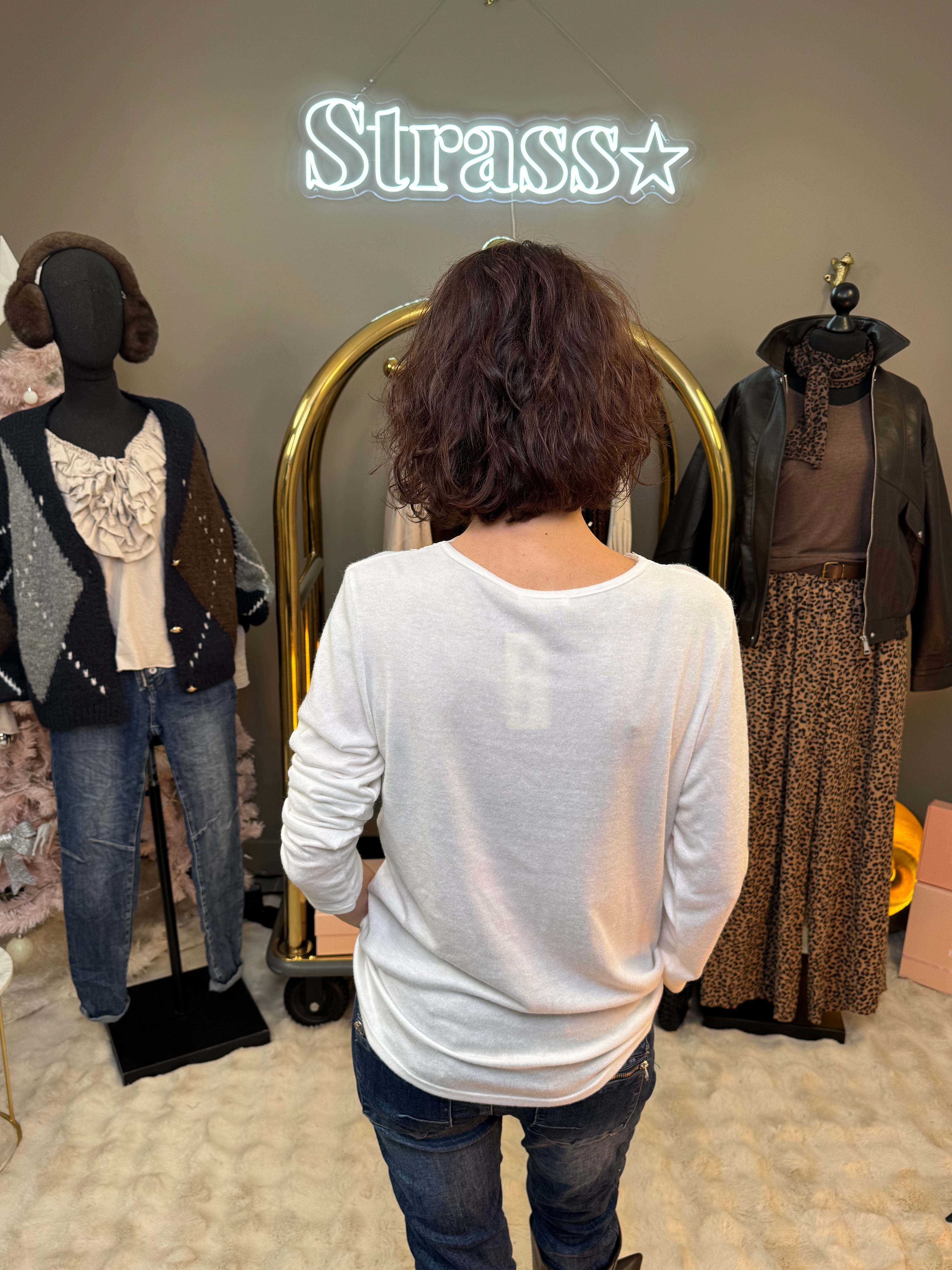 Top Chaud Chaud Dentelle Blanc