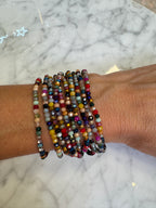 Lot de 10 Bracelets Elastiques Cristal Multi Colors