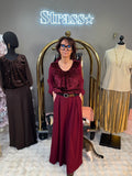 Pantalon Jade Bordeaux