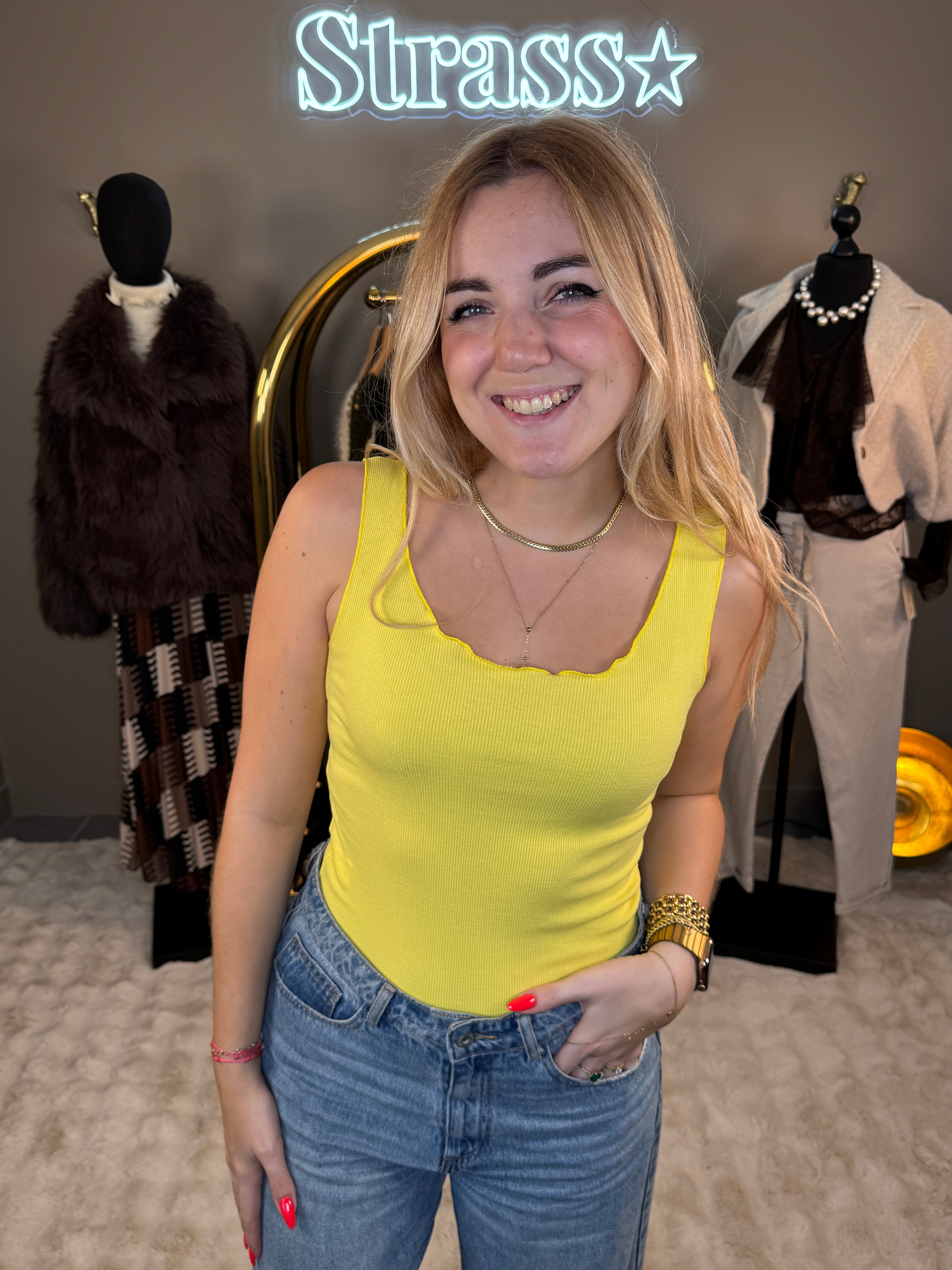 Débardeur Tip Top Jaune