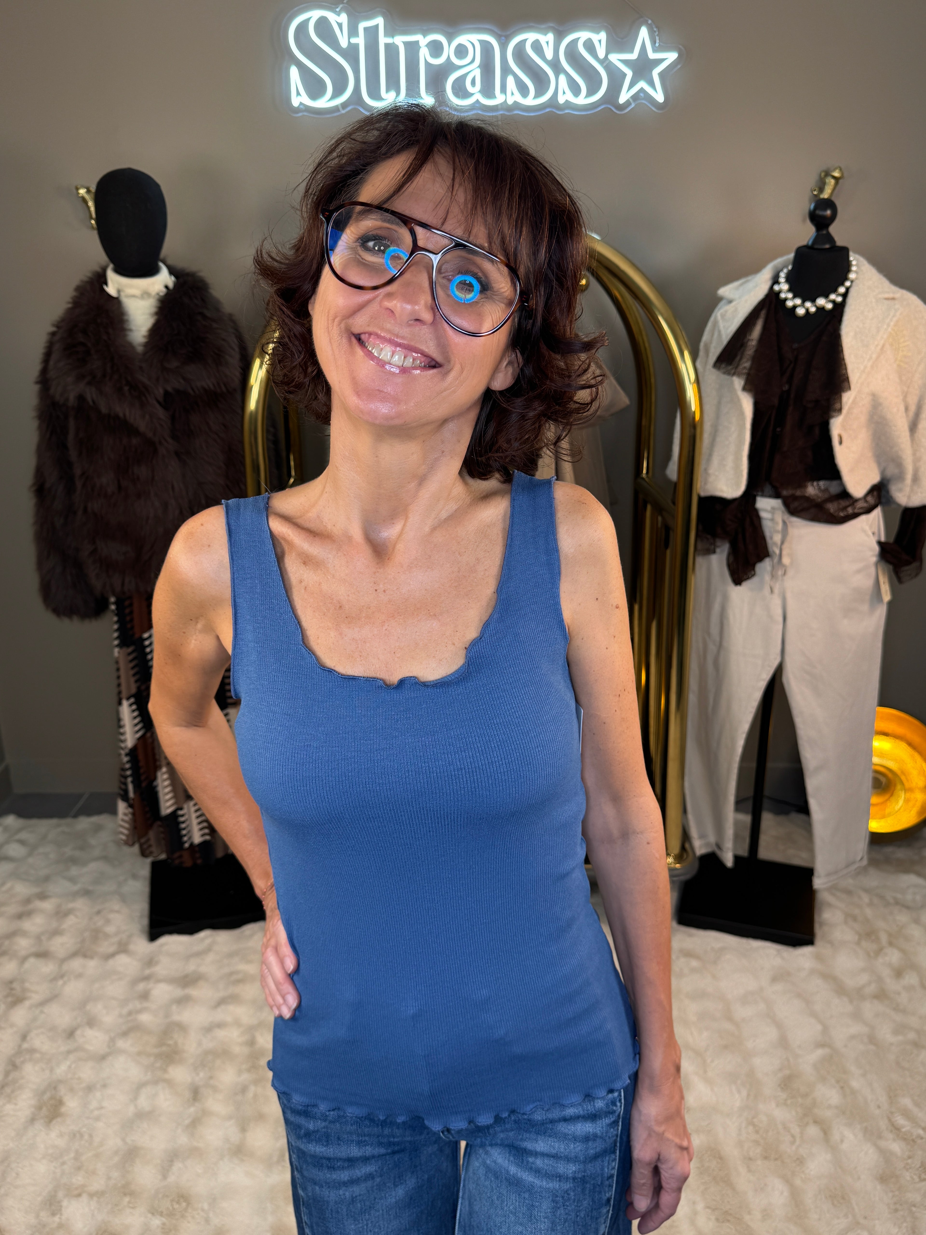 Débardeur Tip Top Bleu Jean