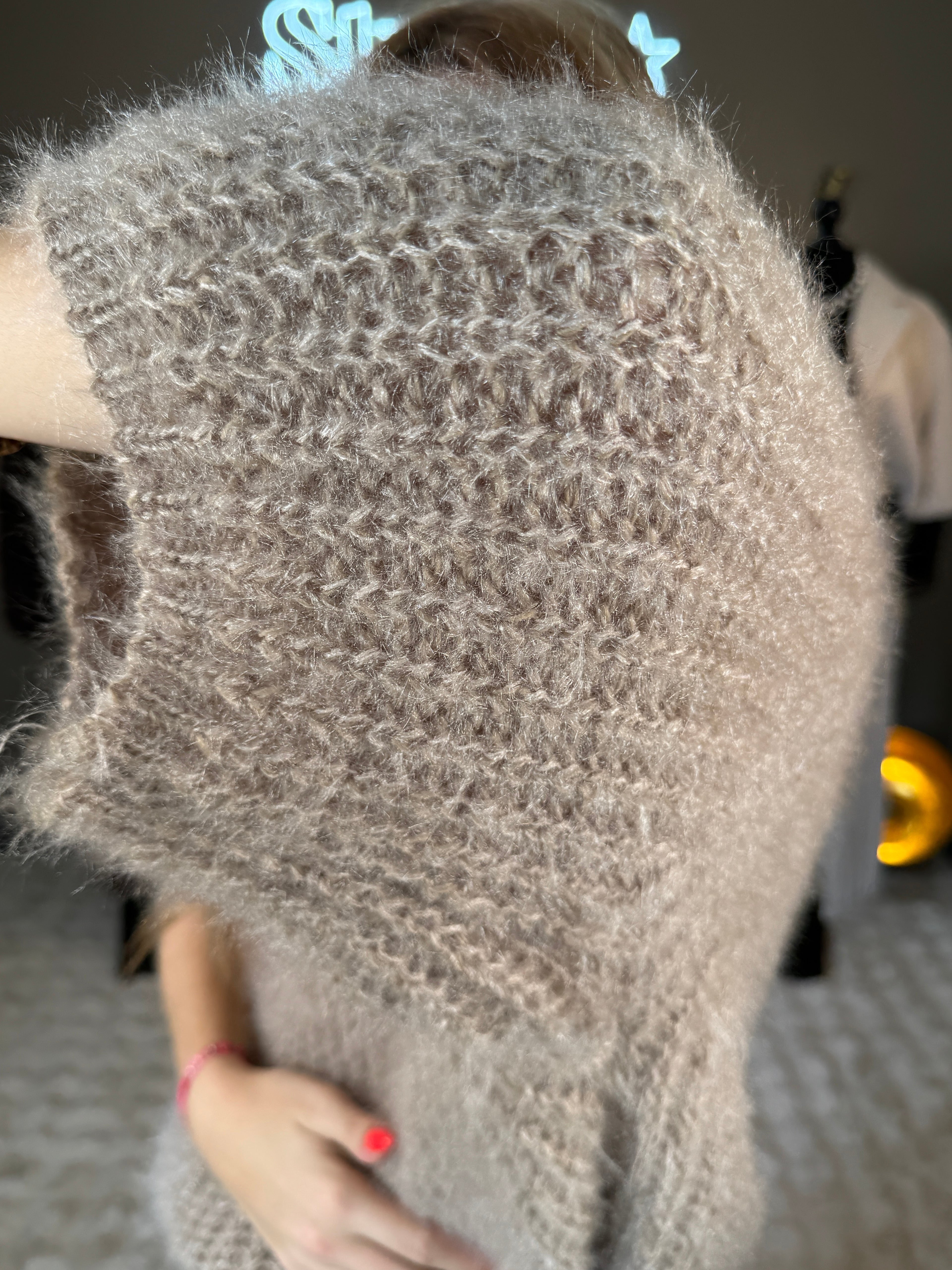 Pull Doudou Camel Clair