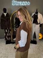 Pull Sur Chemise Choco