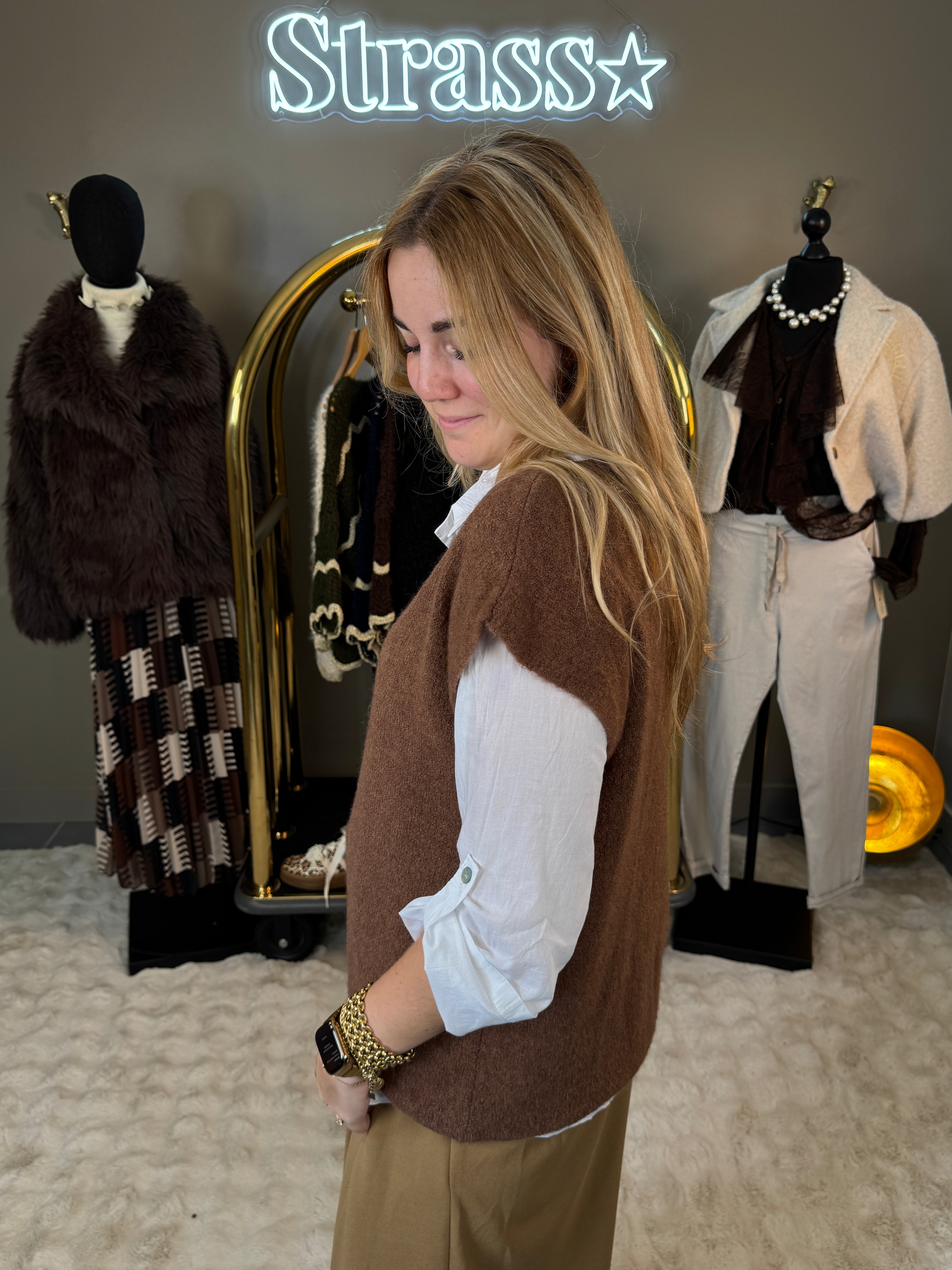 Pull Sur Chemise Choco