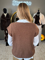 Pull Sur Chemise Choco