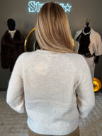 Gilet Boutons Beige