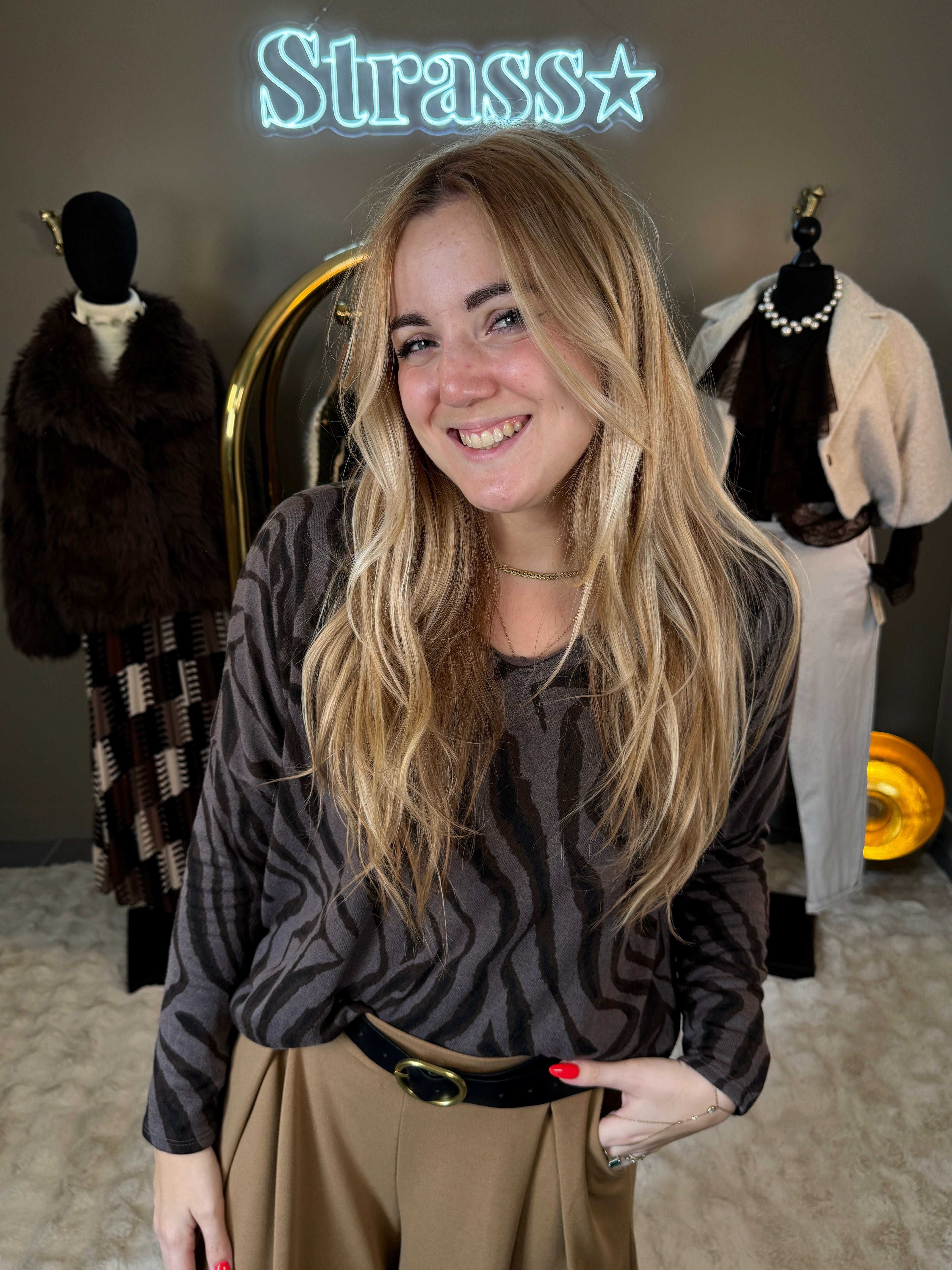 Pull Zèbre Choco