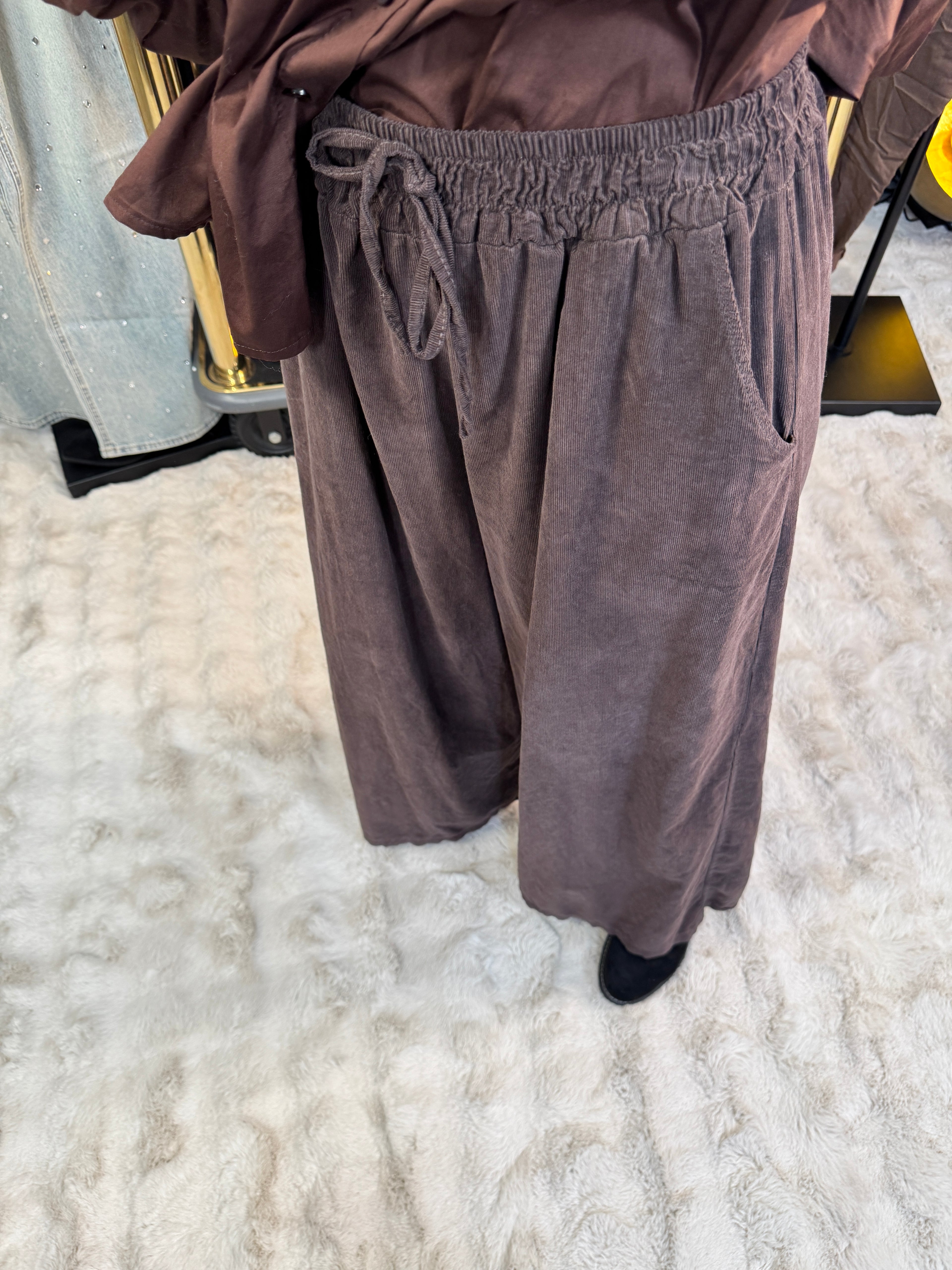 Pantalon Velour Choco
