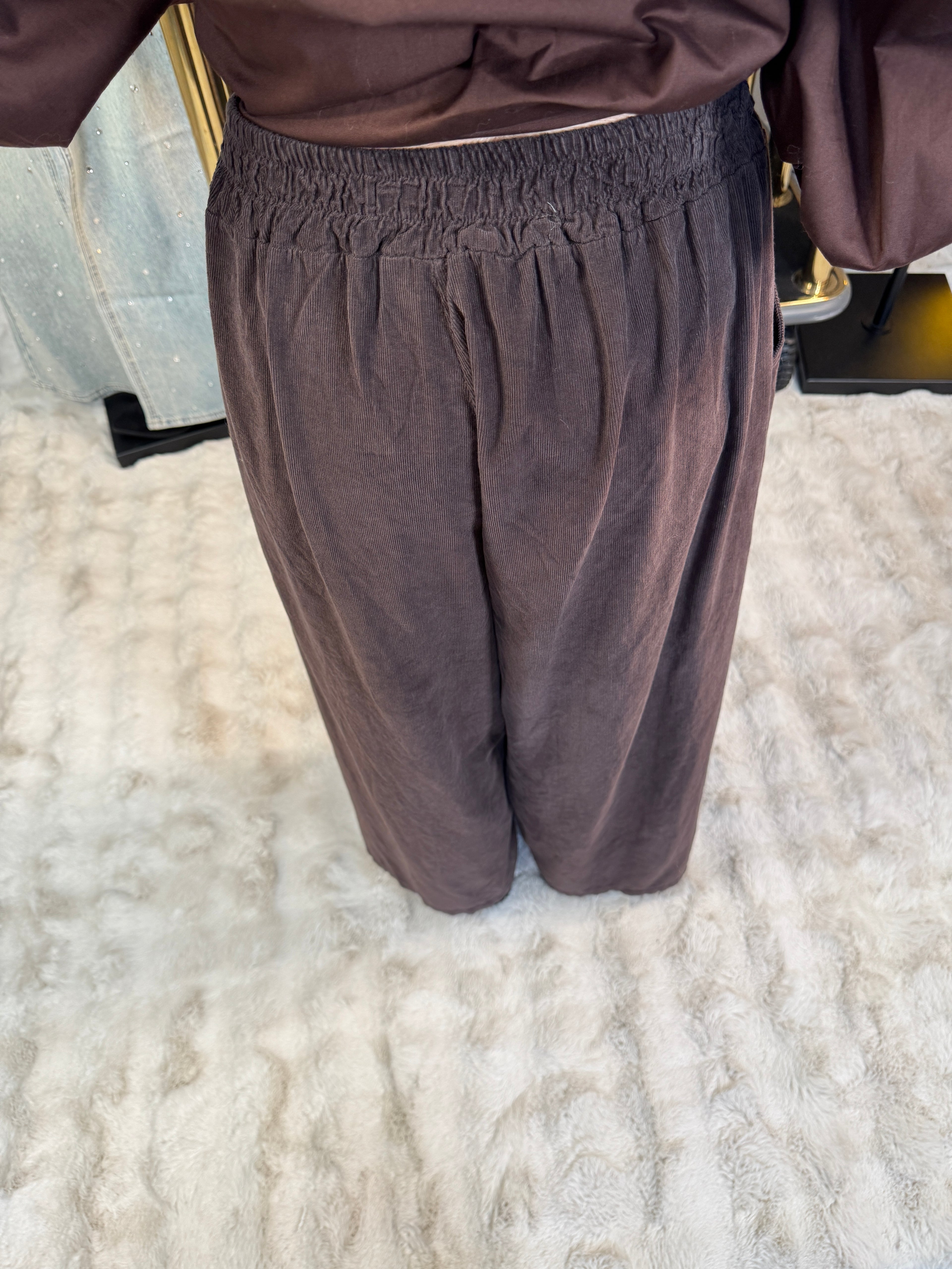 Pantalon Velour Choco