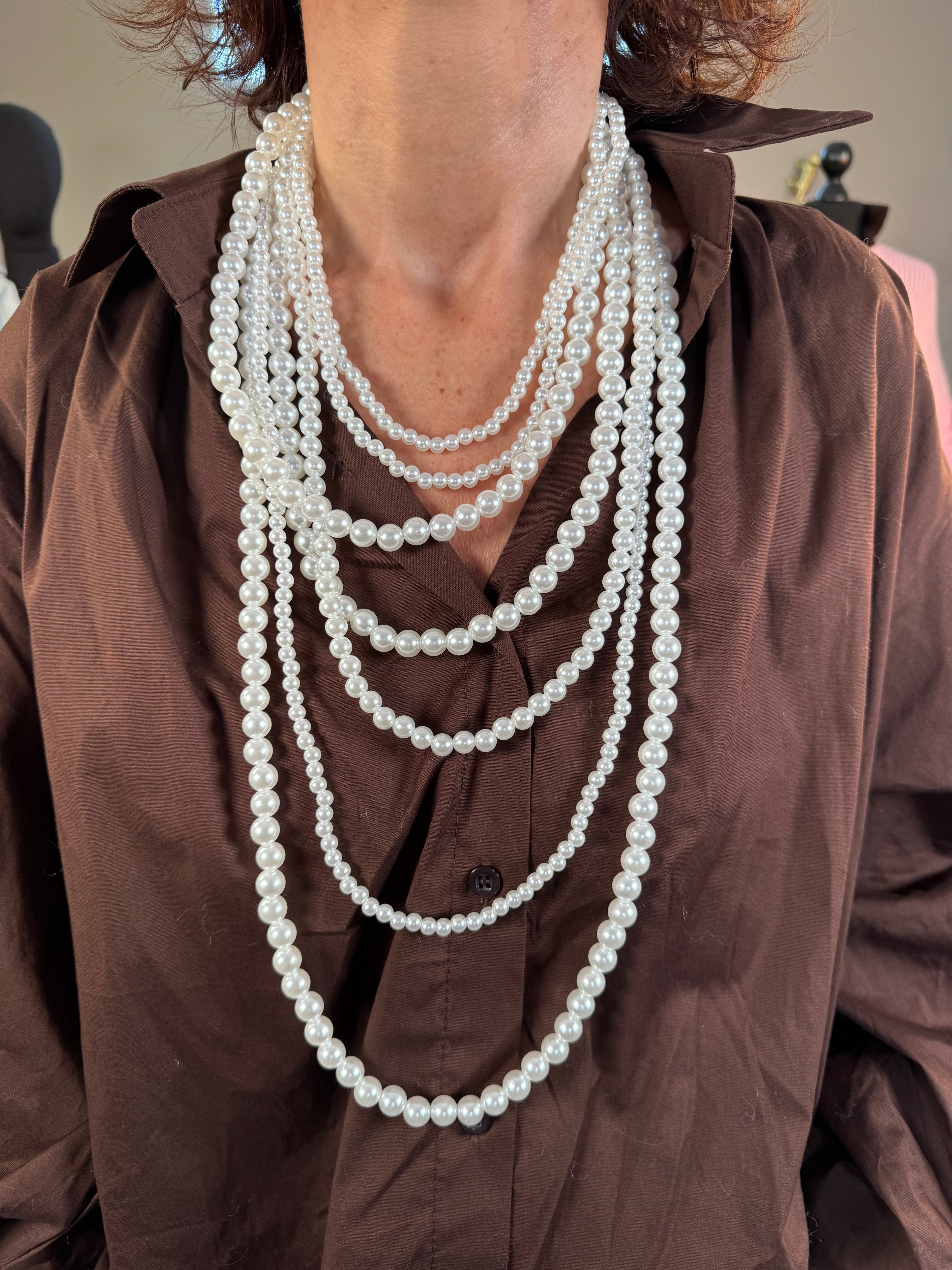 Collier 7 Rangs Perle