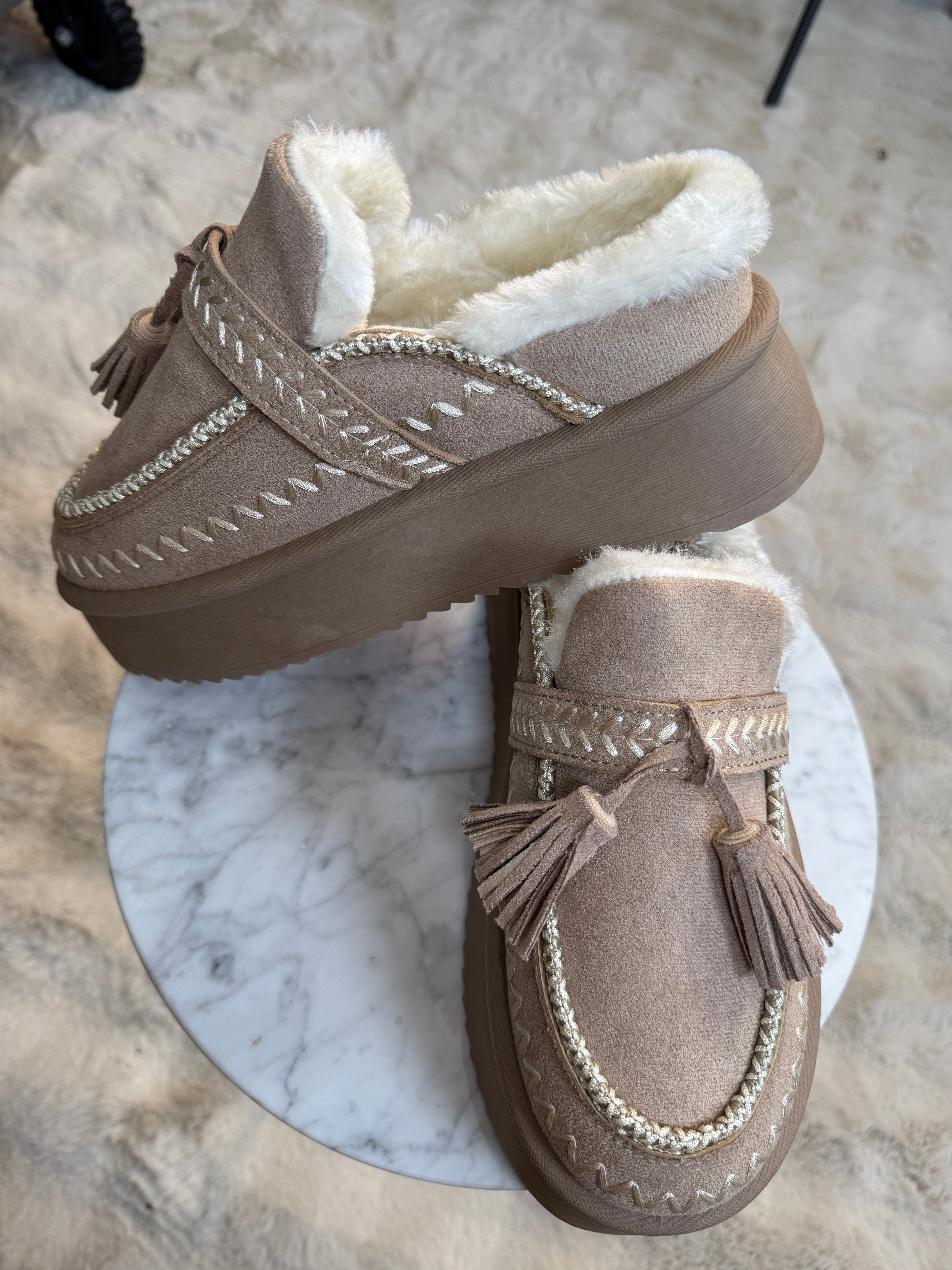 Mules Fourrées Gland
