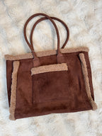 Sac Cabas Mouton Retourné Choco