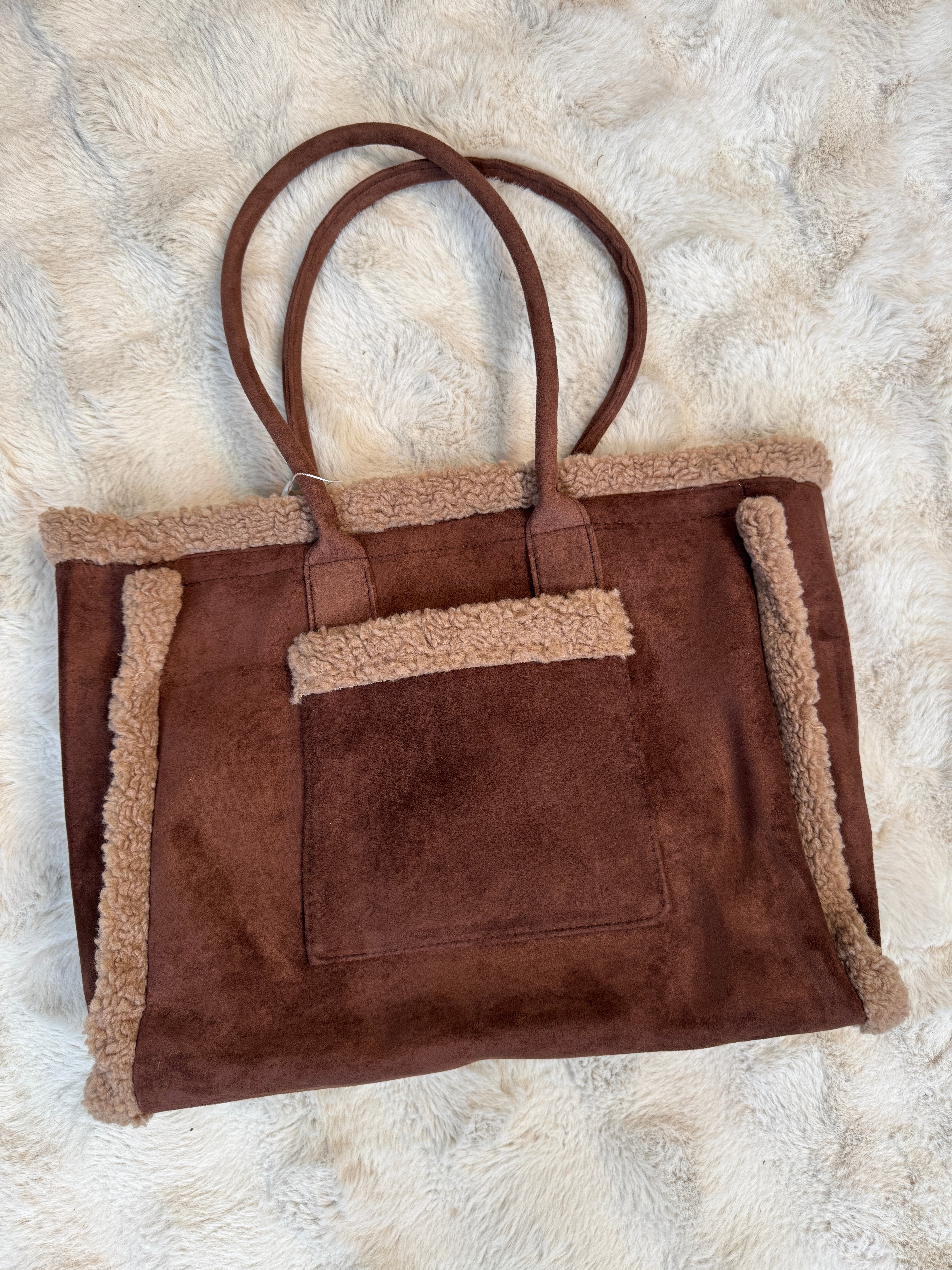 Sac Cabas Mouton Retourné Choco