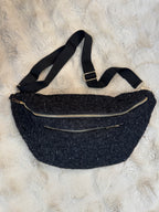 Maxi Banane Laine Rase Noir