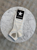 Chaussettes Coeur Strass Blanc