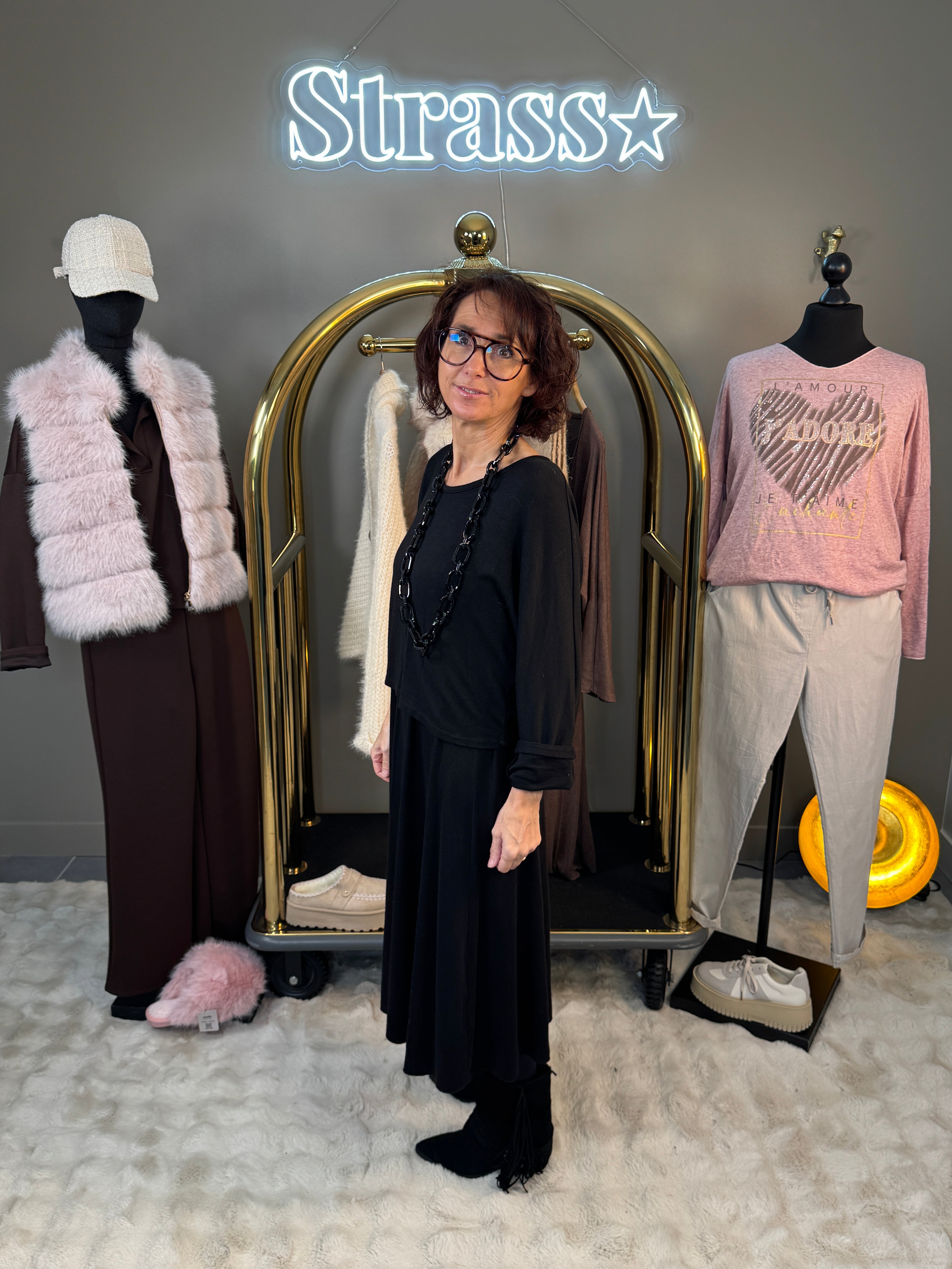 Ensemble Robe + Pull Noir