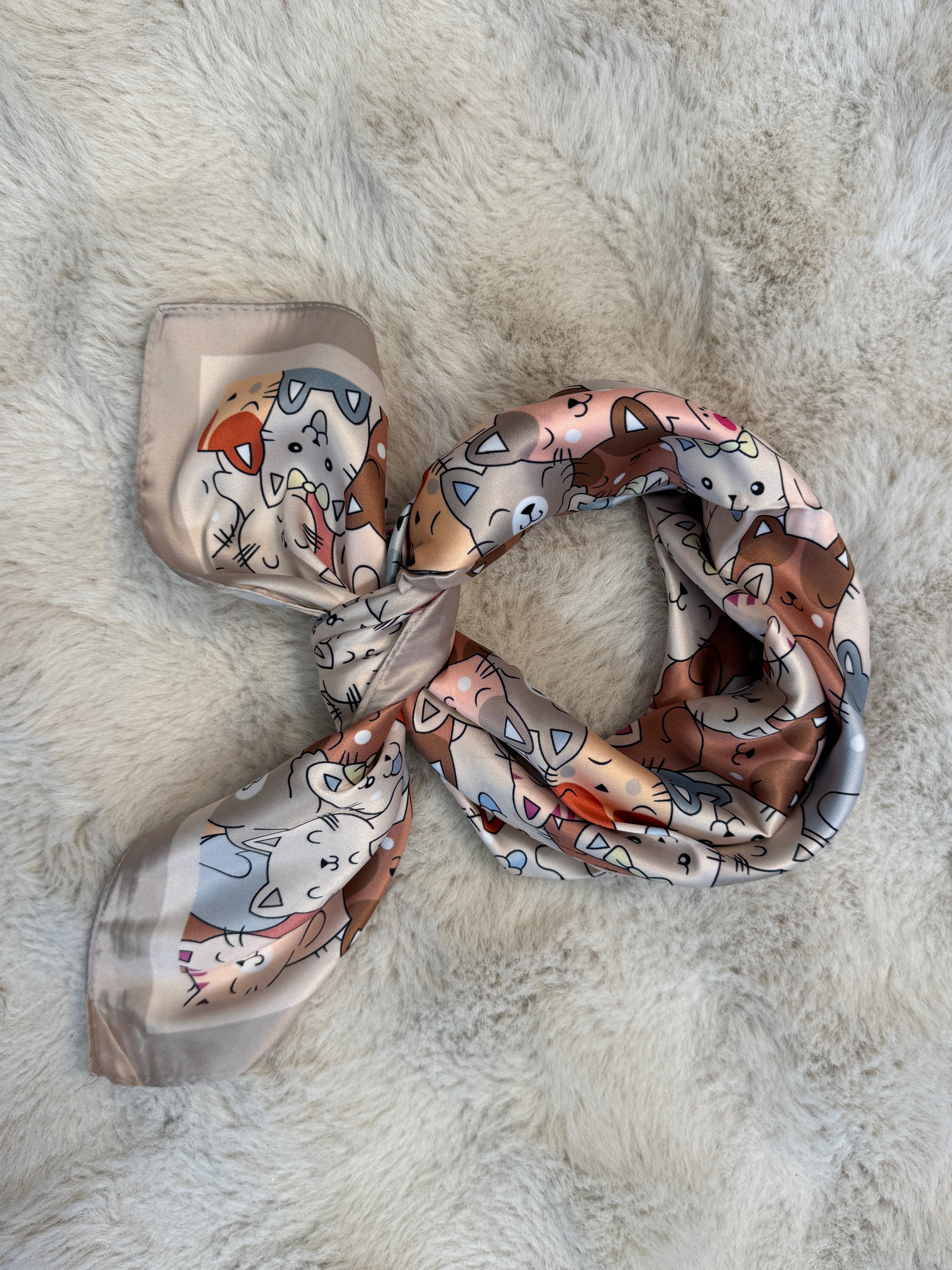Foulard Carré Chats