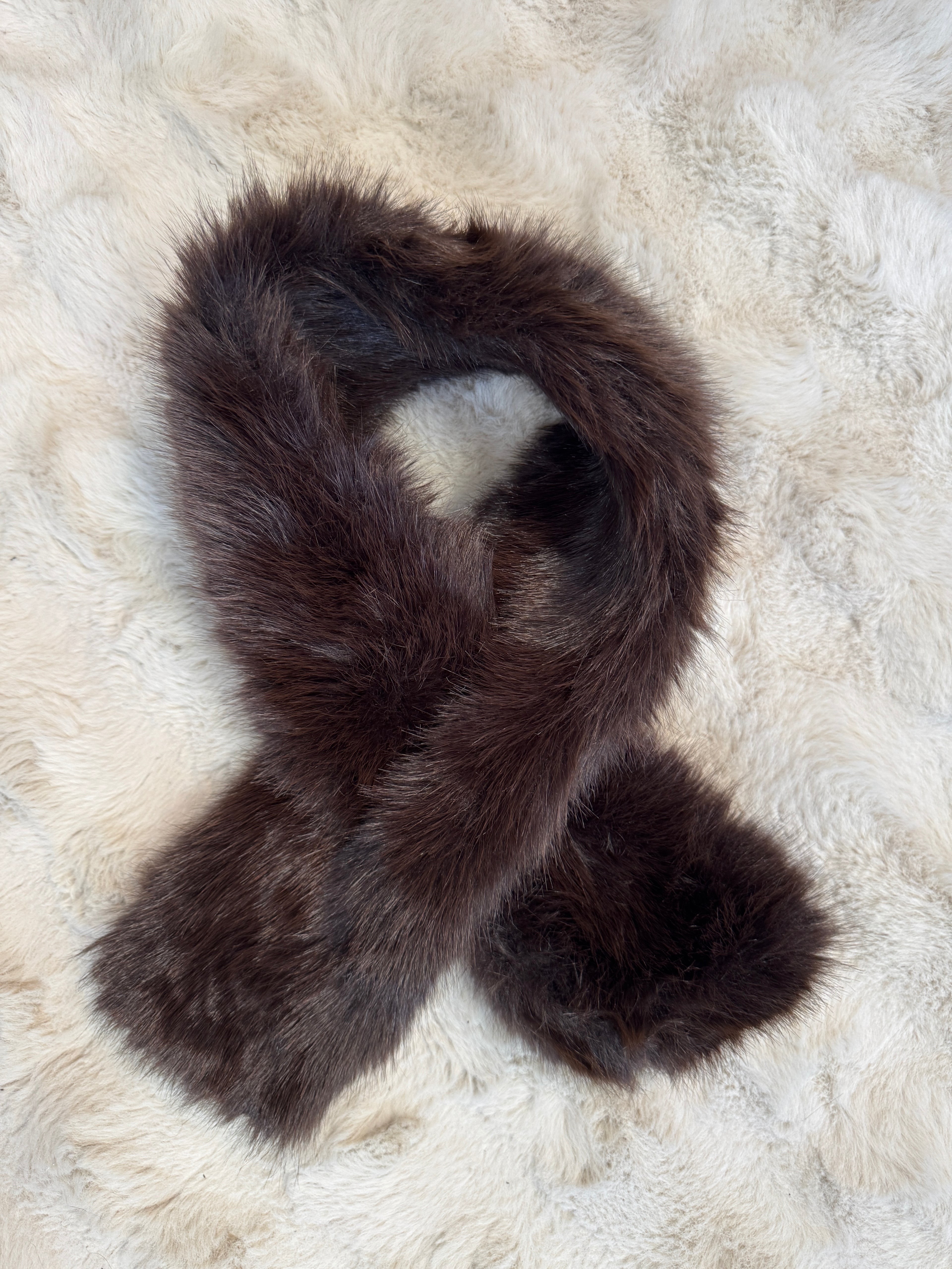 Écharpe Fausse Fourrure Choco