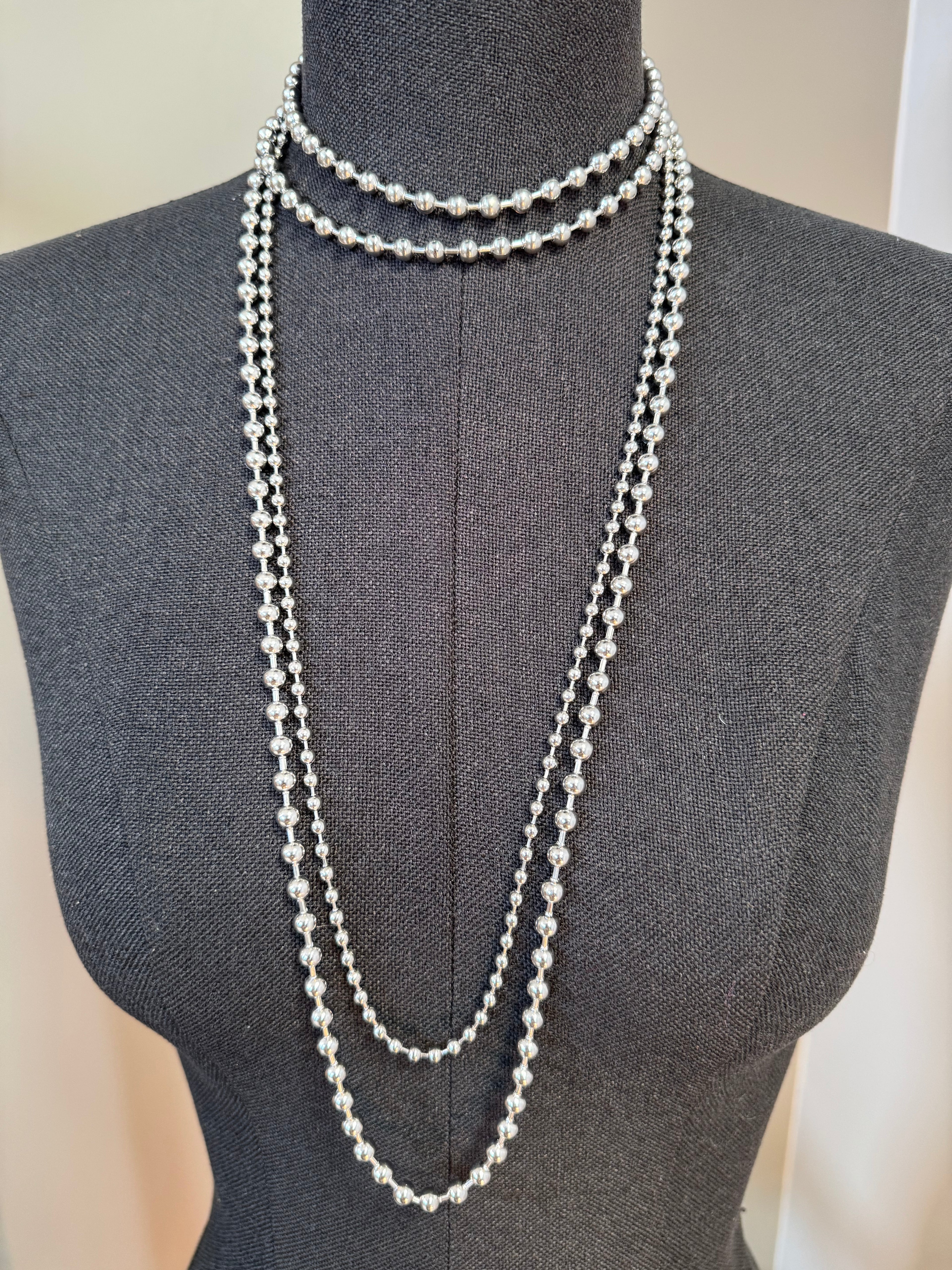 Sautoir Boules Acier