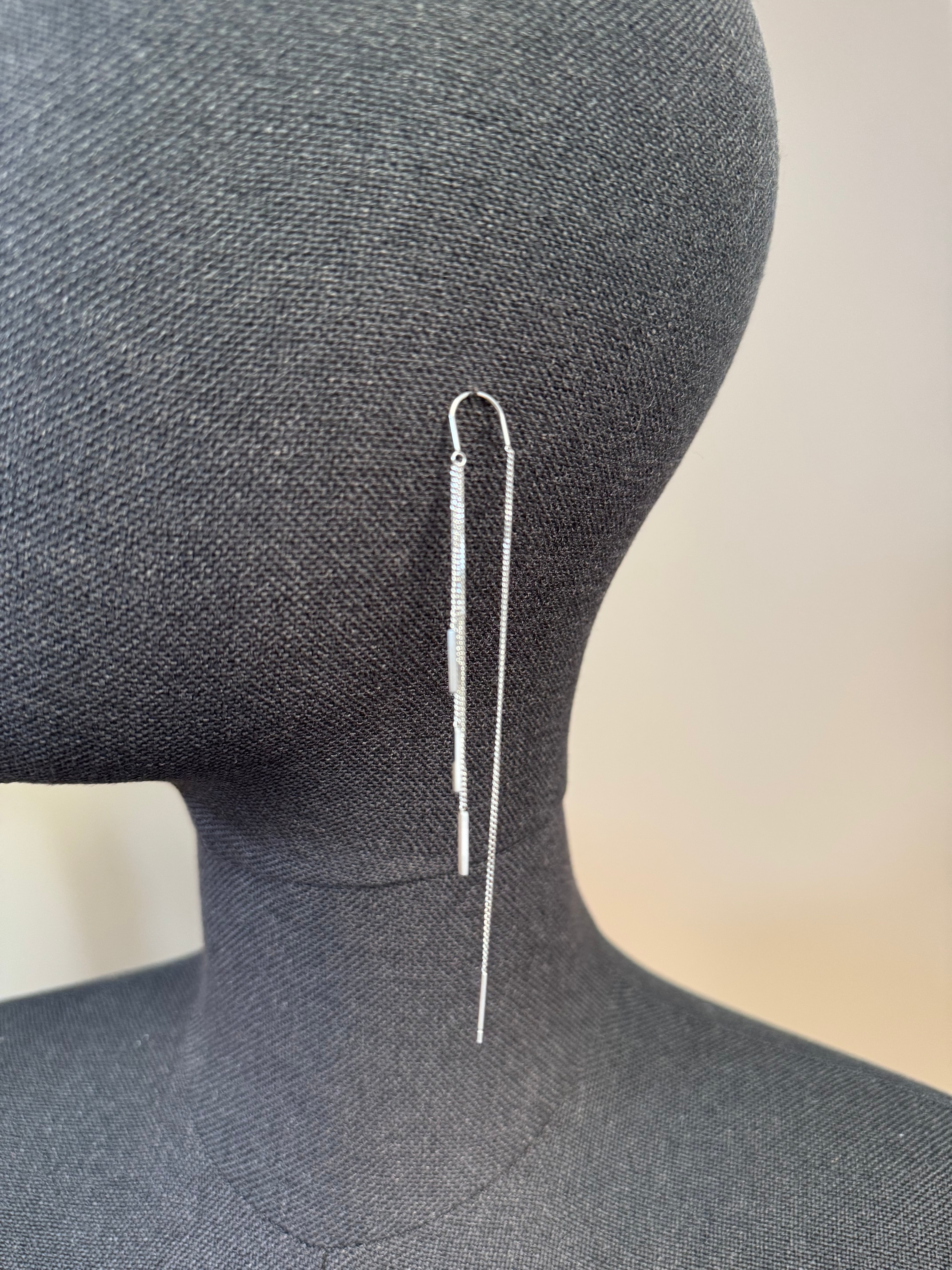 Boucles d'Oreilles Chainette Acier