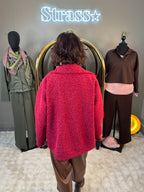 Veste Chacha Laine Rase Bordeaux