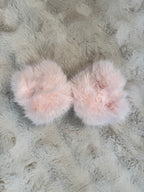 Poignets Fausse Fourrure Rose