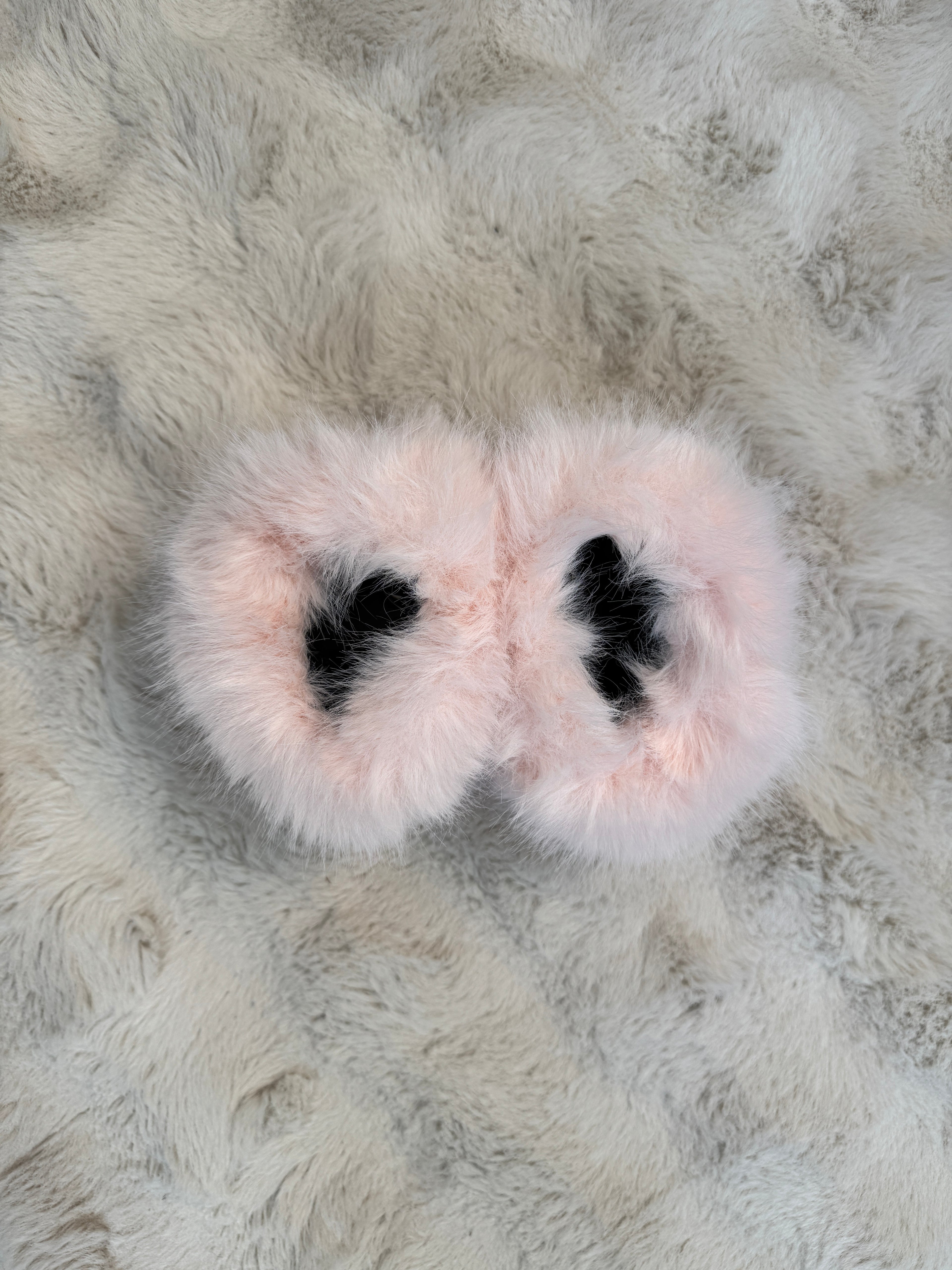 Poignets Fausse Fourrure Rose