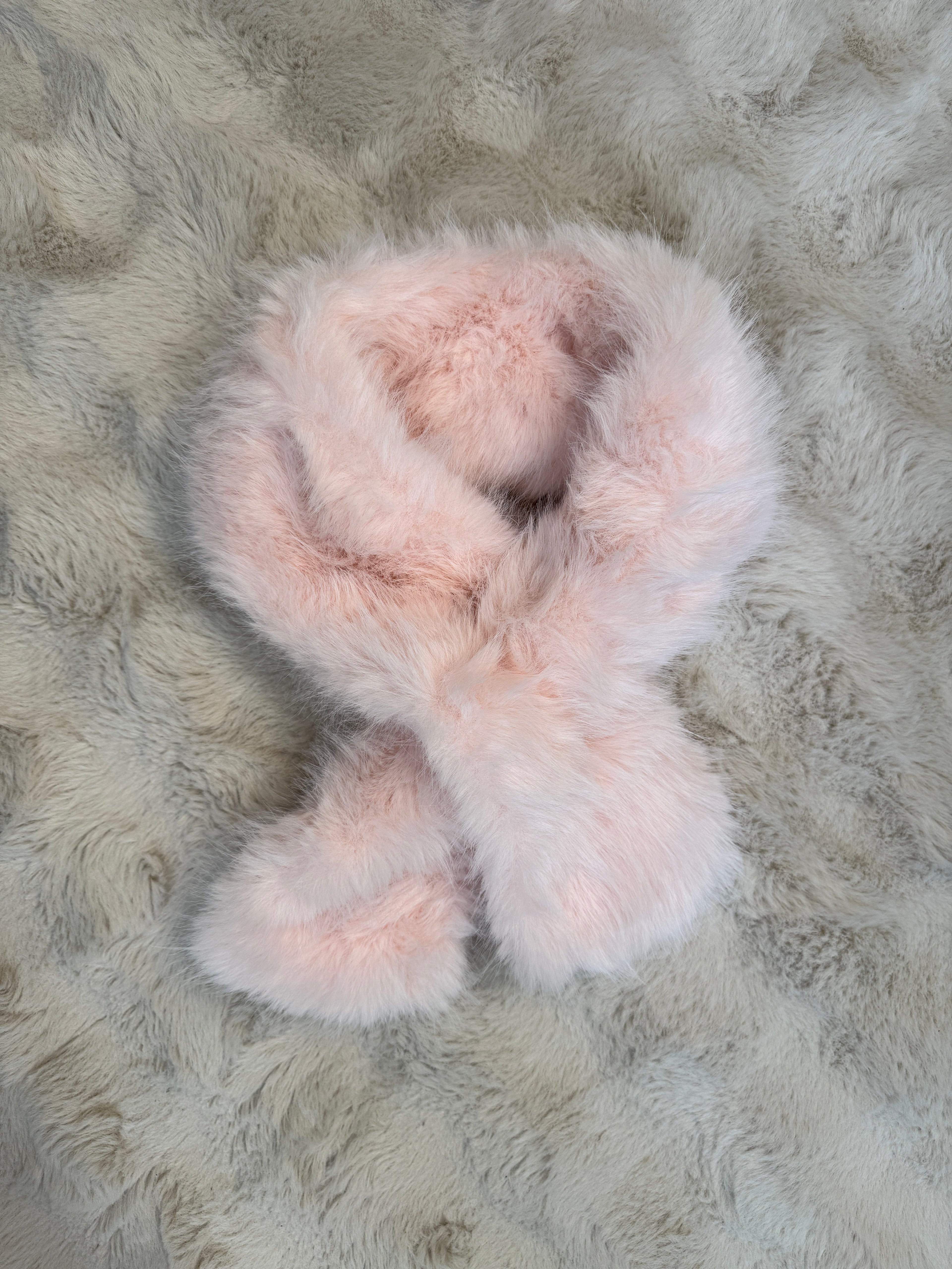 Écharpe Fausse Fourrure Rose