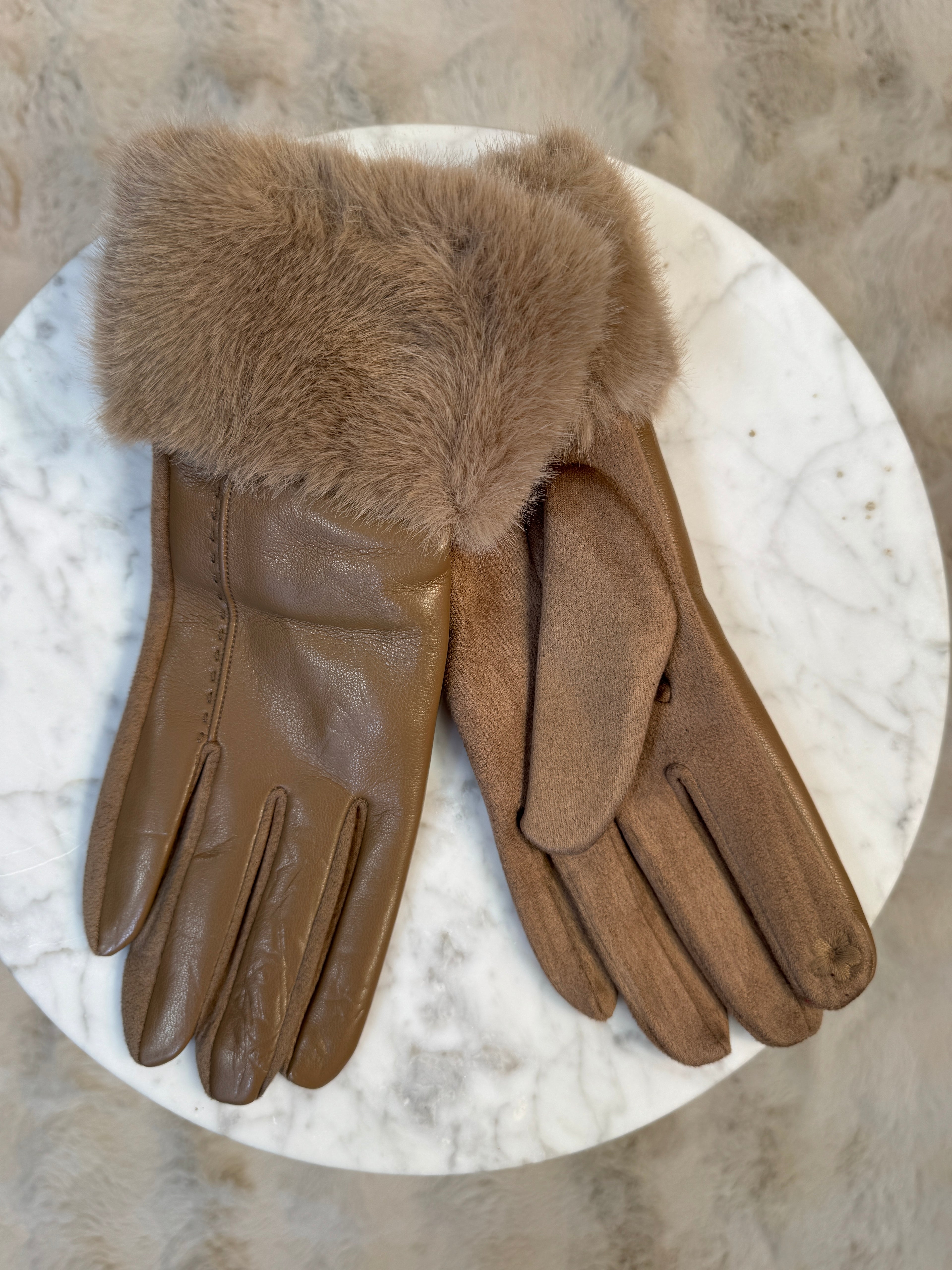 Gants Madame Taupe