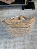 Maxi Banane Laine Rase Camel Clair