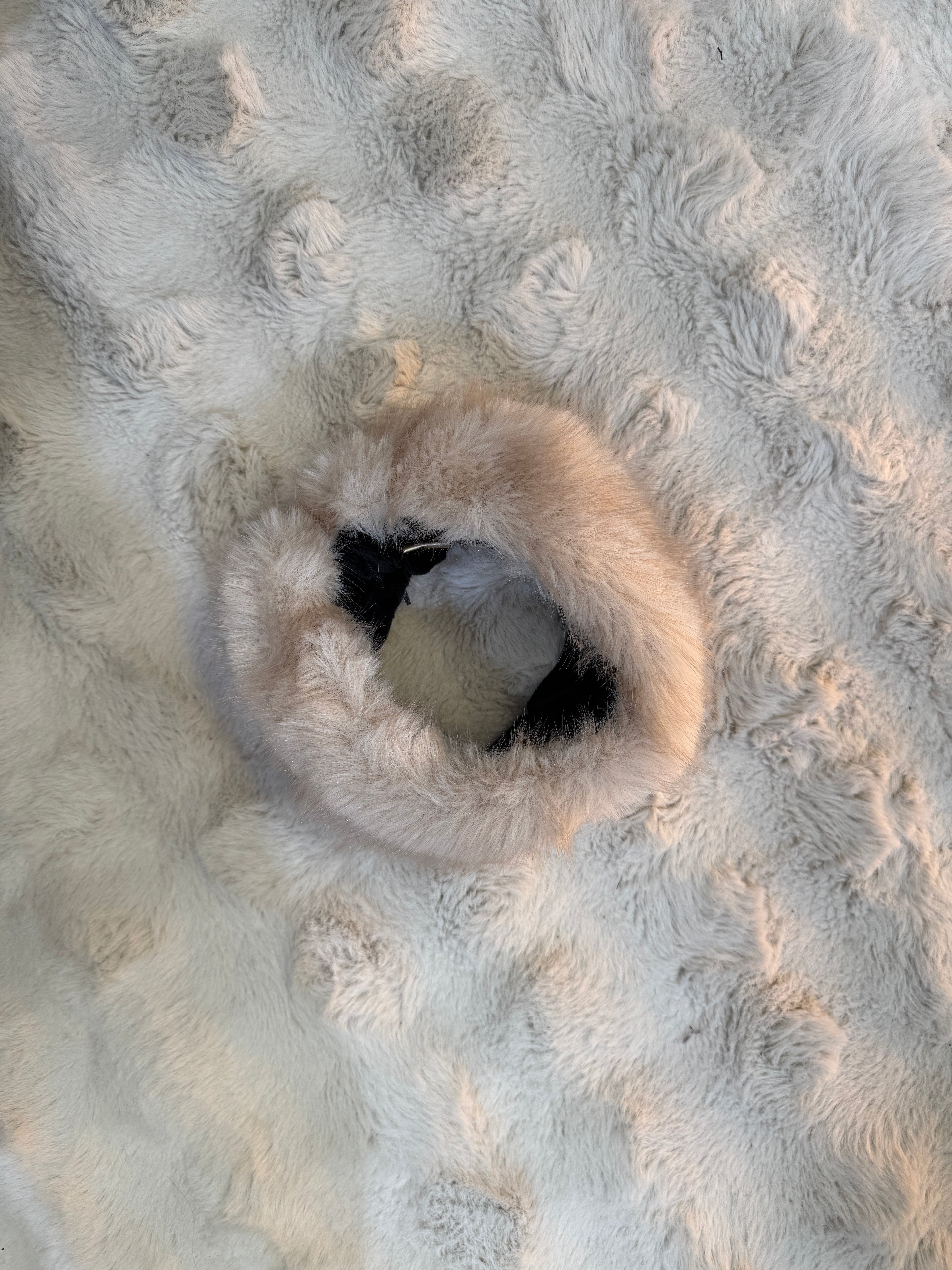 Bandeau Fausse Fourrure Beige