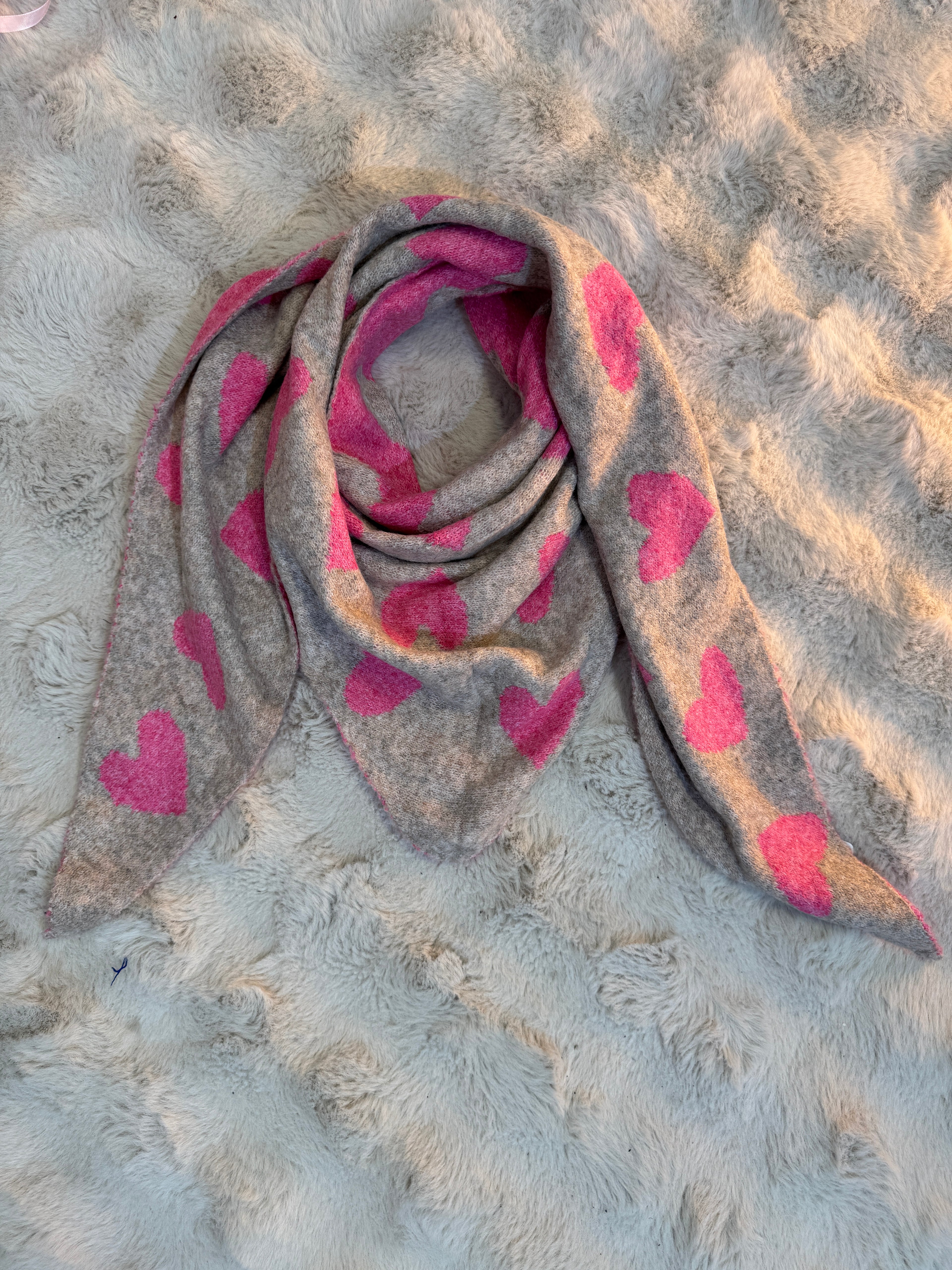 Écharpe Coeur Coeur Rose