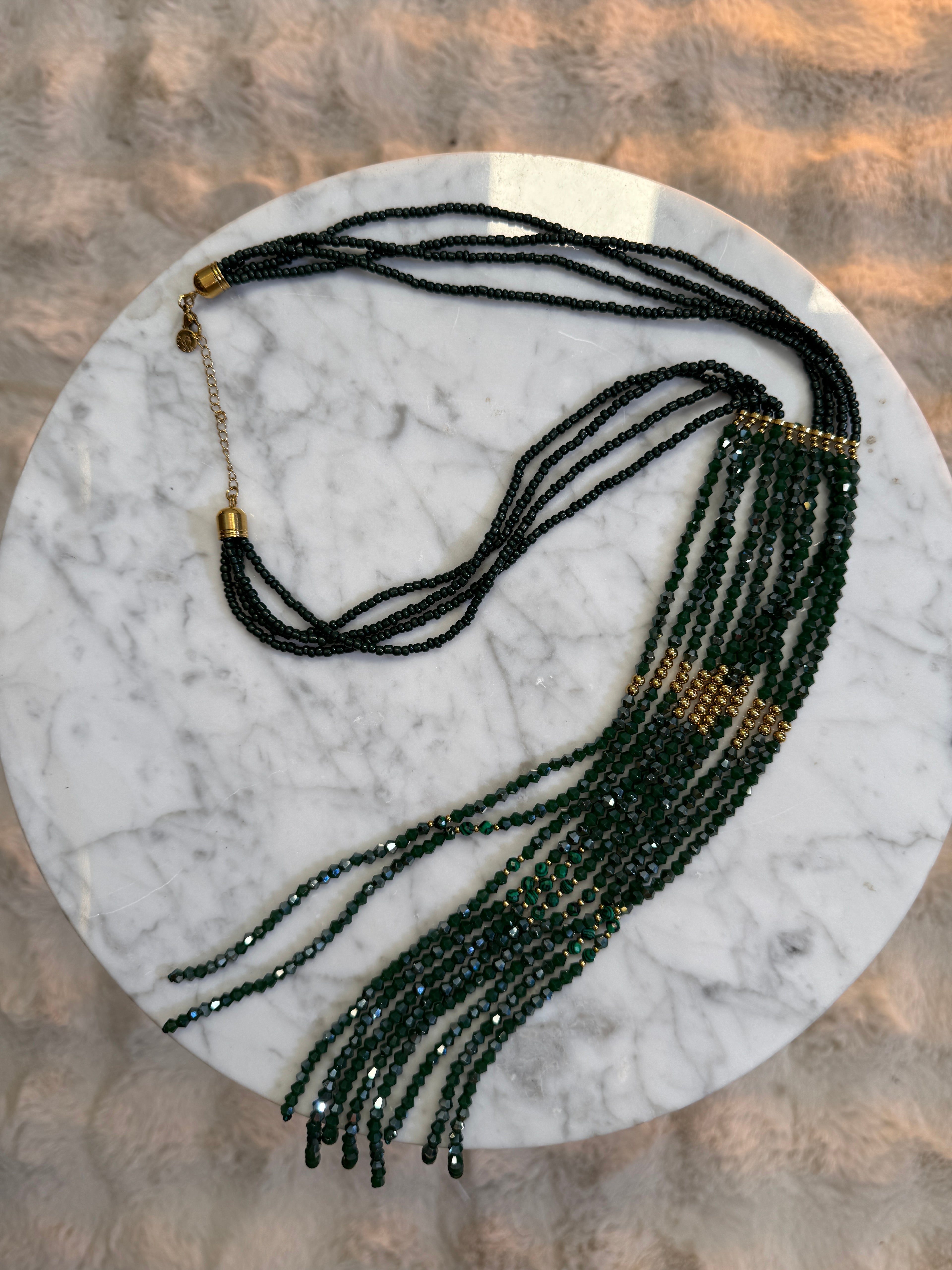 Collier Cravatte Kaki