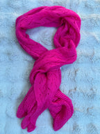 Écharpe Nirvana Mohair Rose Fluo
