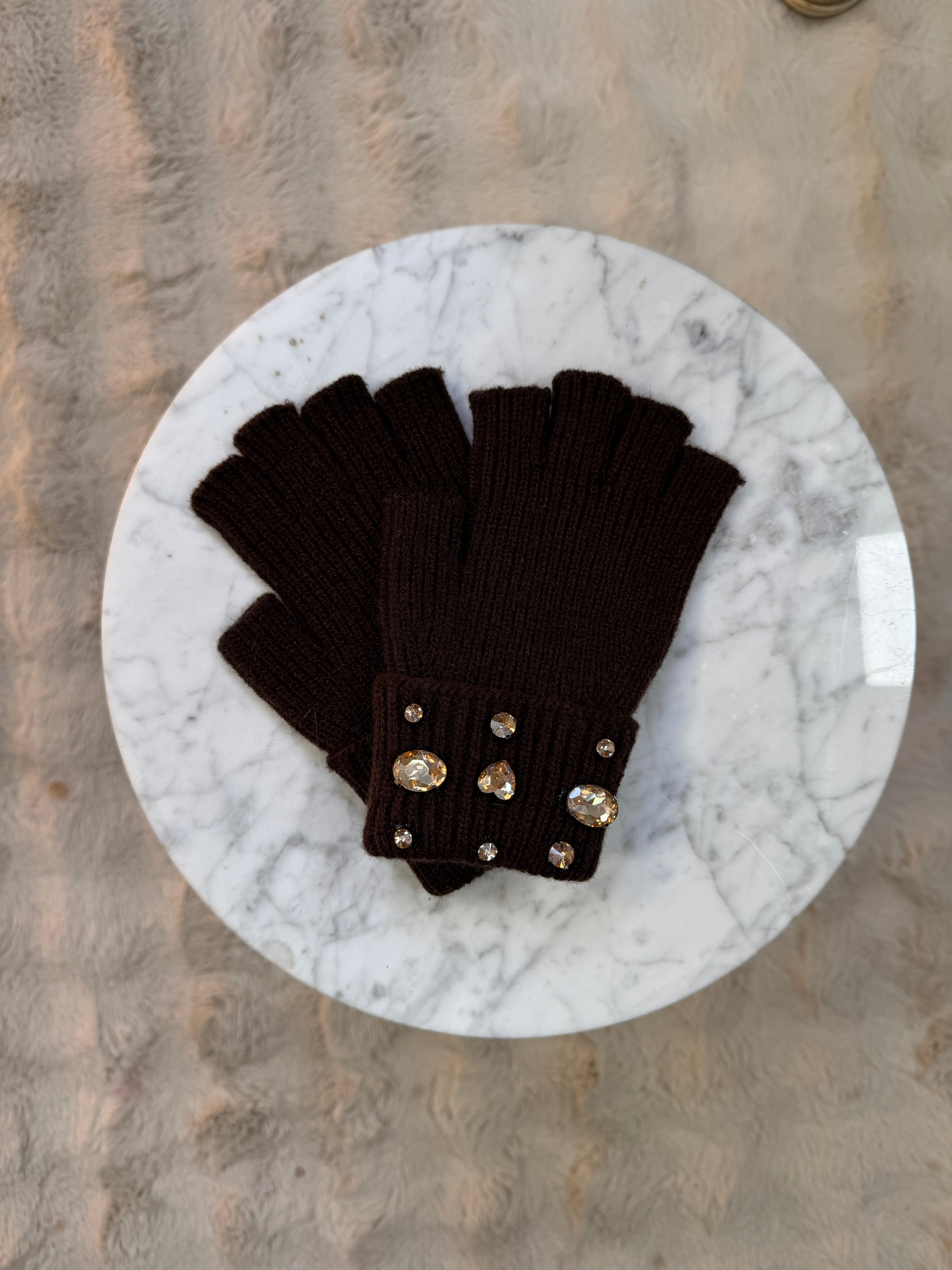 Mitaine Strass Choco