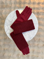Gants Mitaines Bordeaux