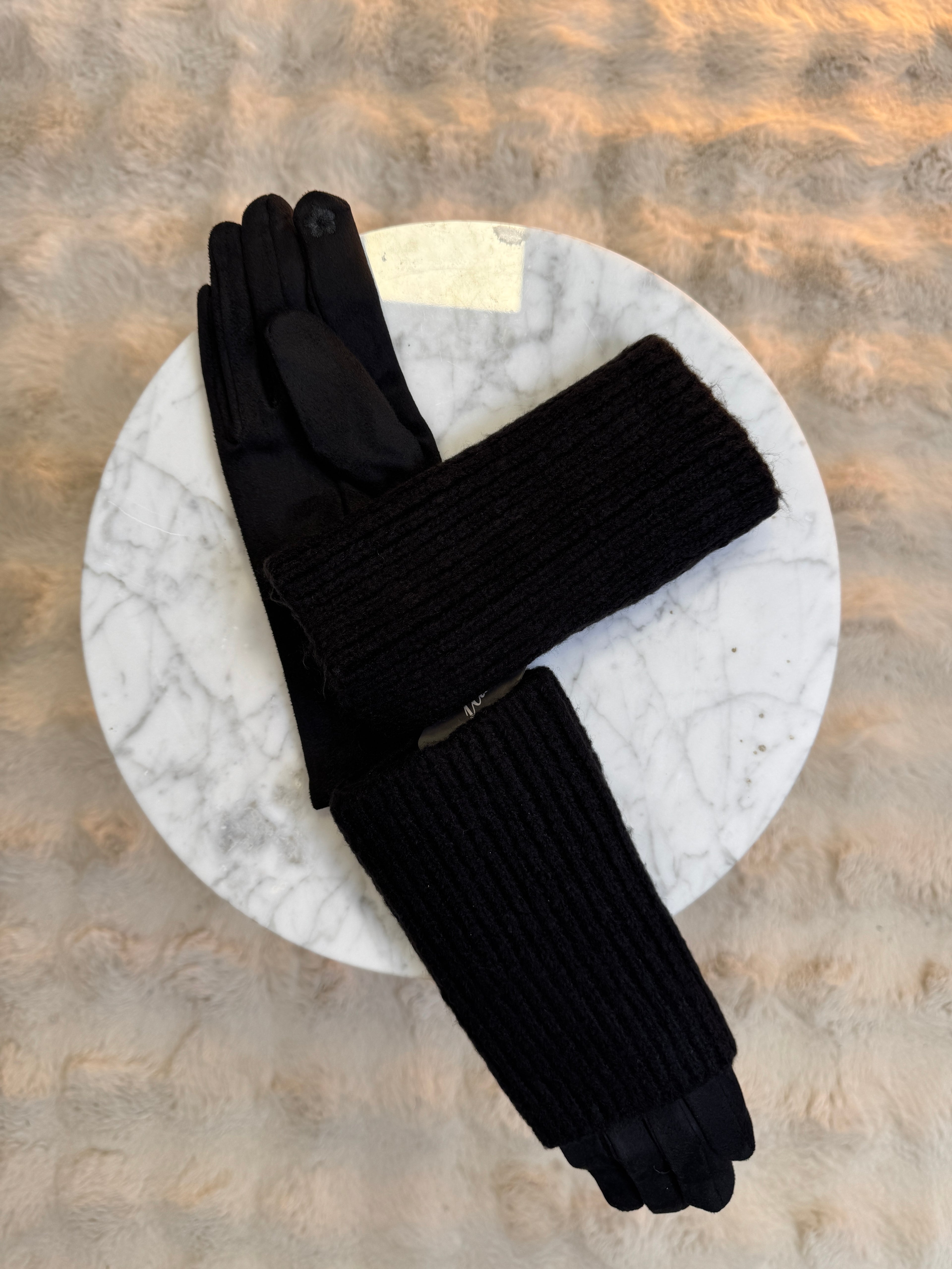 Gants Mitaines Noir