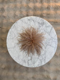 Broche Plumes Beige